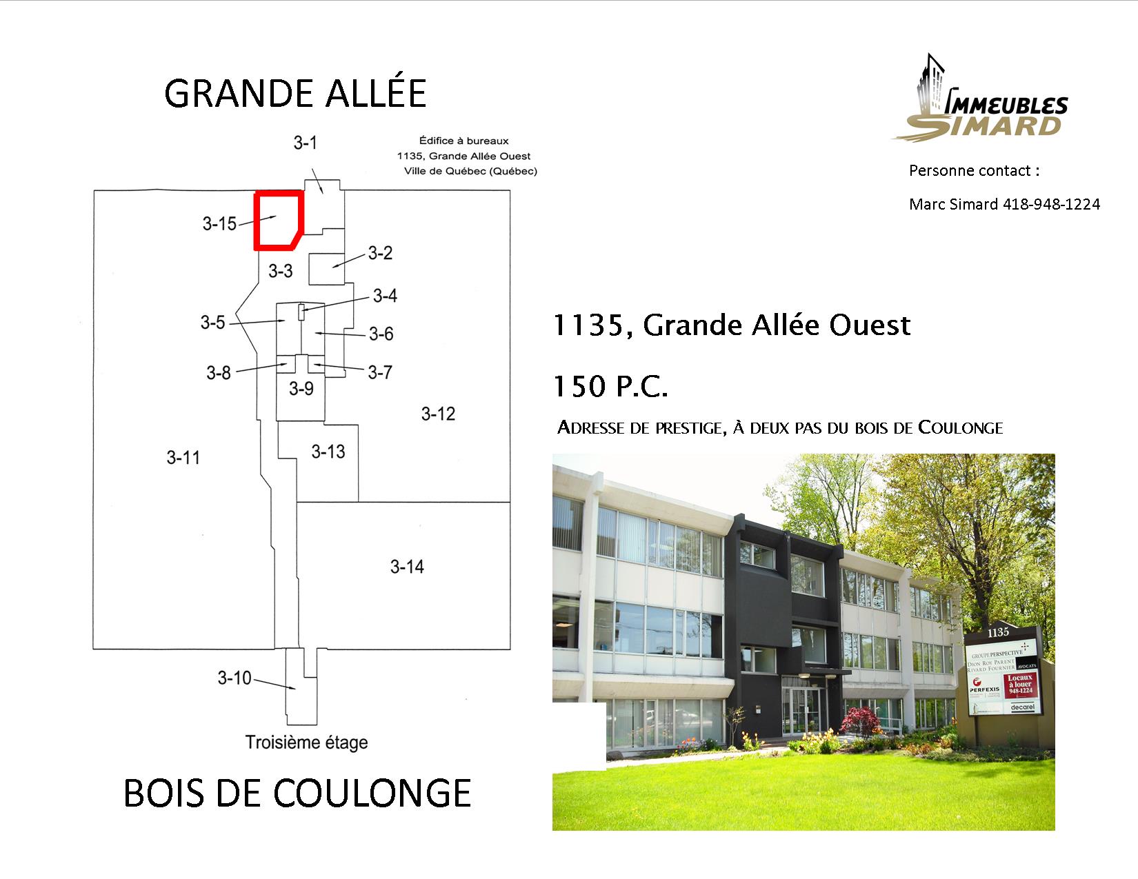 1135, Grande Allée Ouest, 3e étage - Immeubles Simard