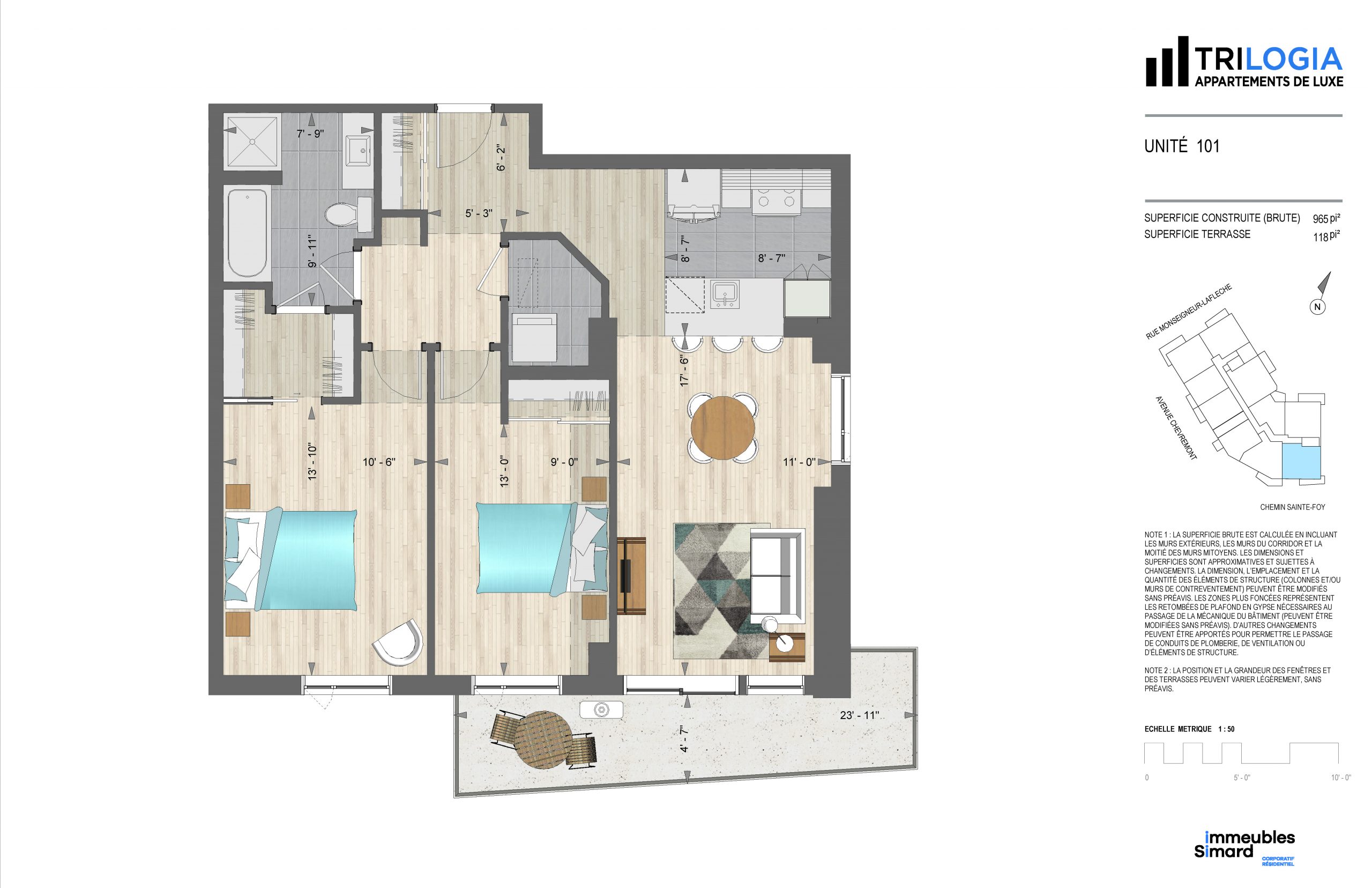 Trilogia, 4 1/2 disponible - Immeubles Simard