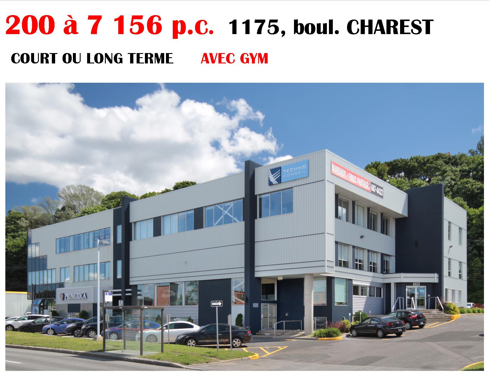 120 à  50 000 p.c., bureaux, commerces, laboratoires - Immeubles Simard