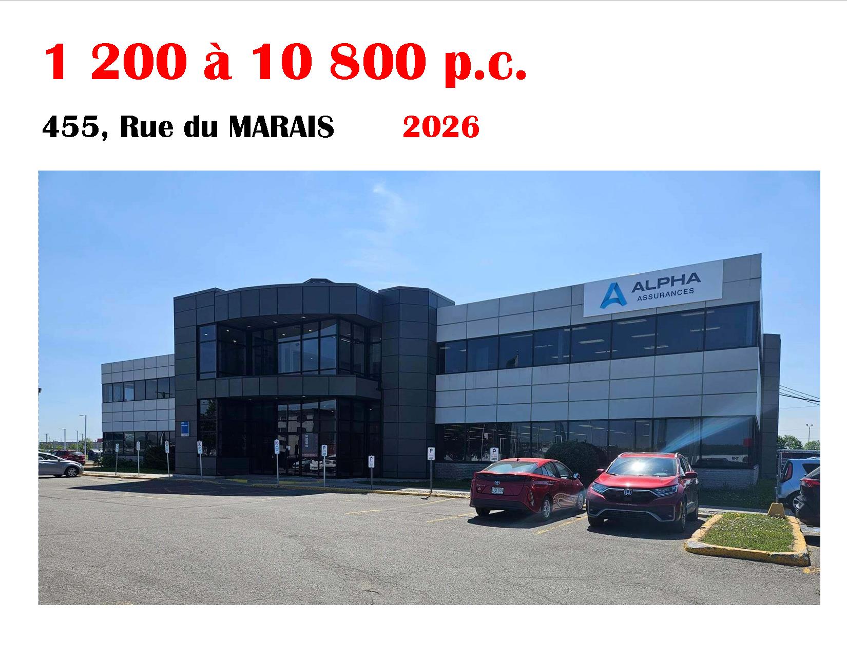 120 à  50 000 p.c., bureaux, commerces, laboratoires - Immeubles Simard