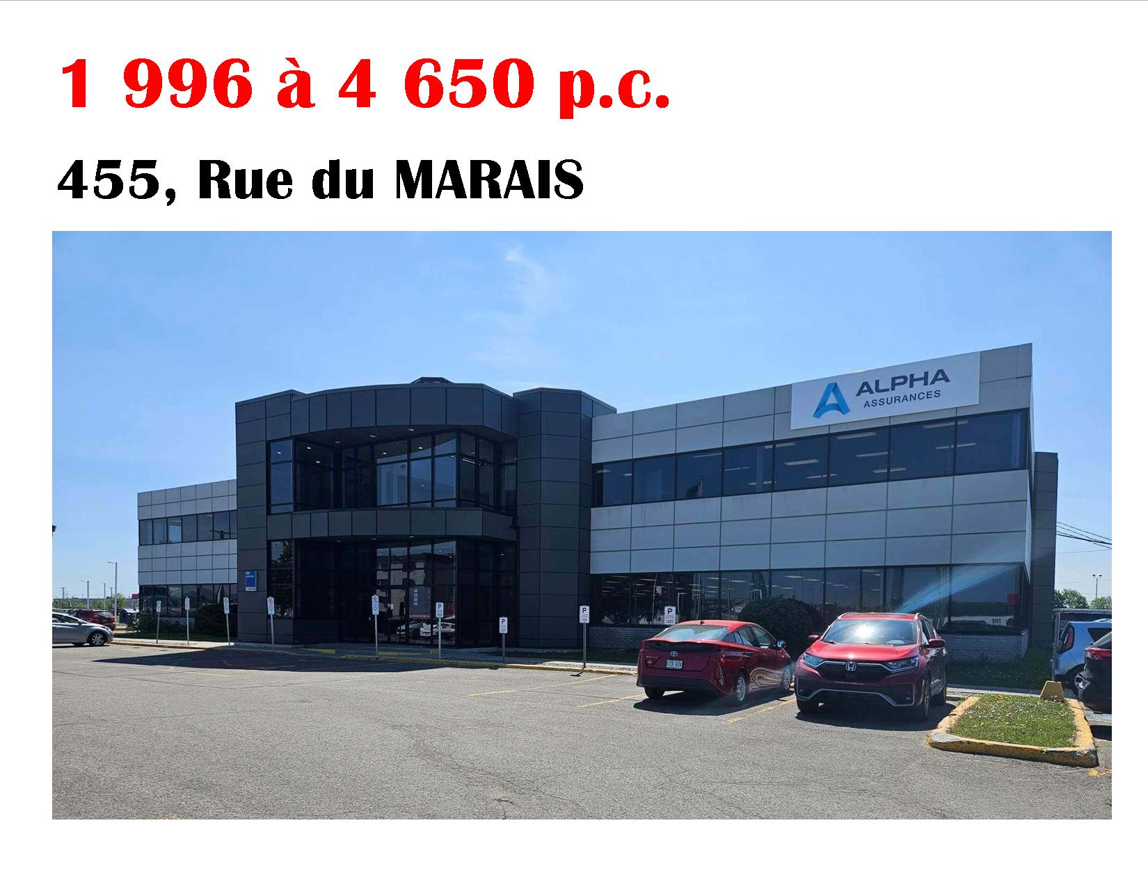120 à  69 000 p.c., bureaux, commerces, laboratoires - Immeubles Simard