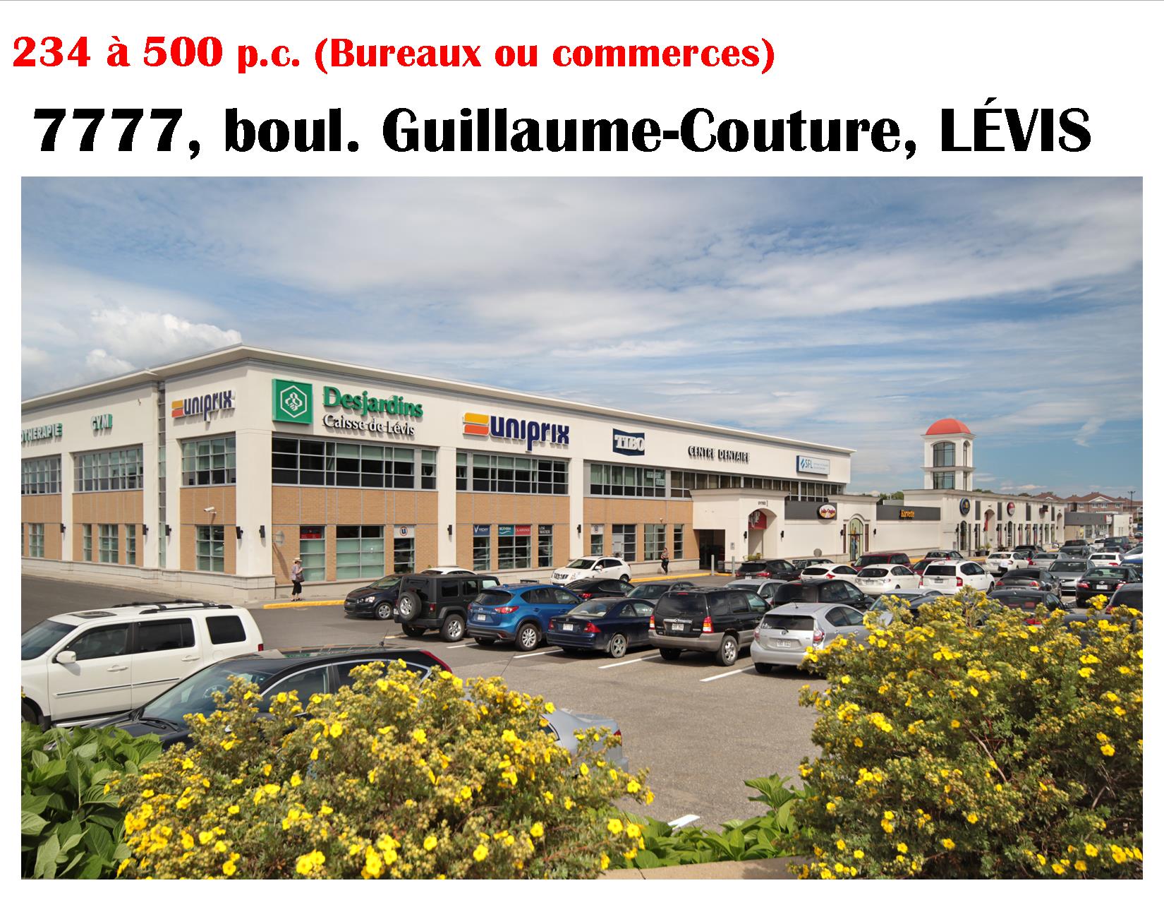 120 à  50 000 p.c., bureaux, commerces, laboratoires - Immeubles Simard